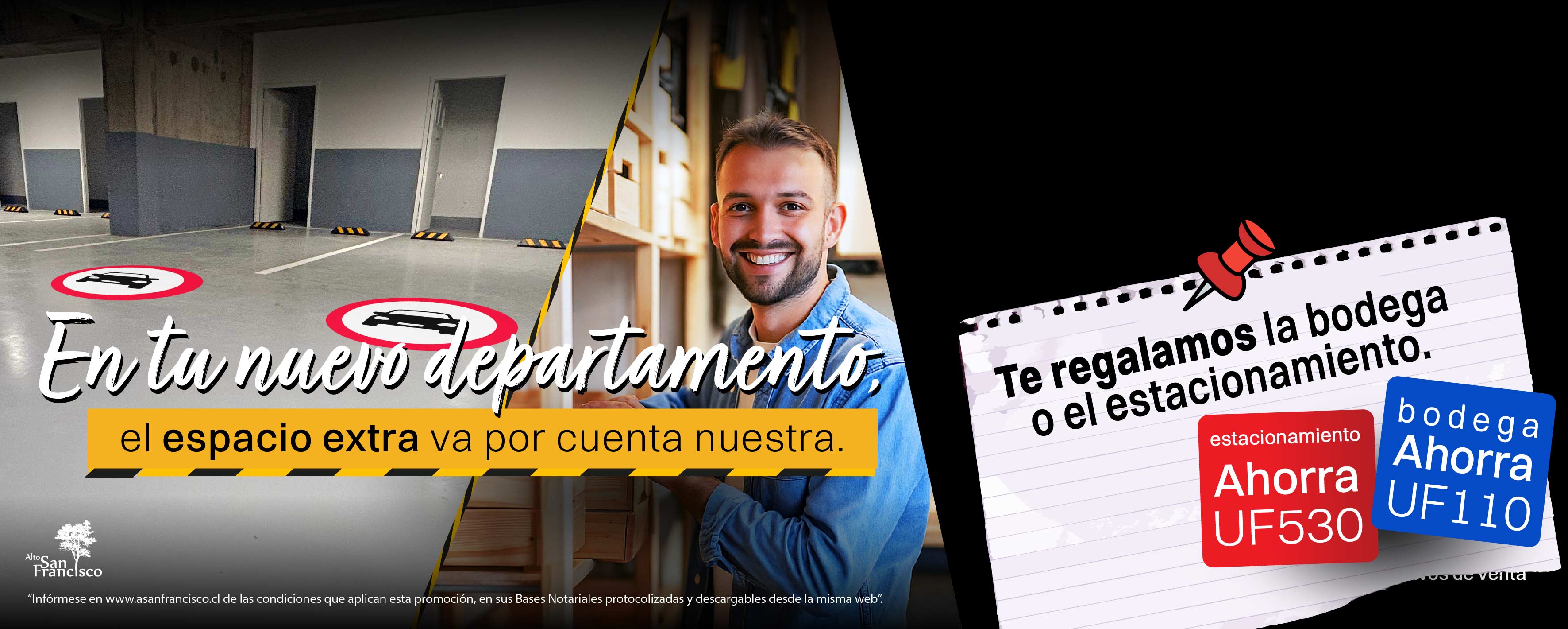 Banner Bodega y Estacionamiento en ASF